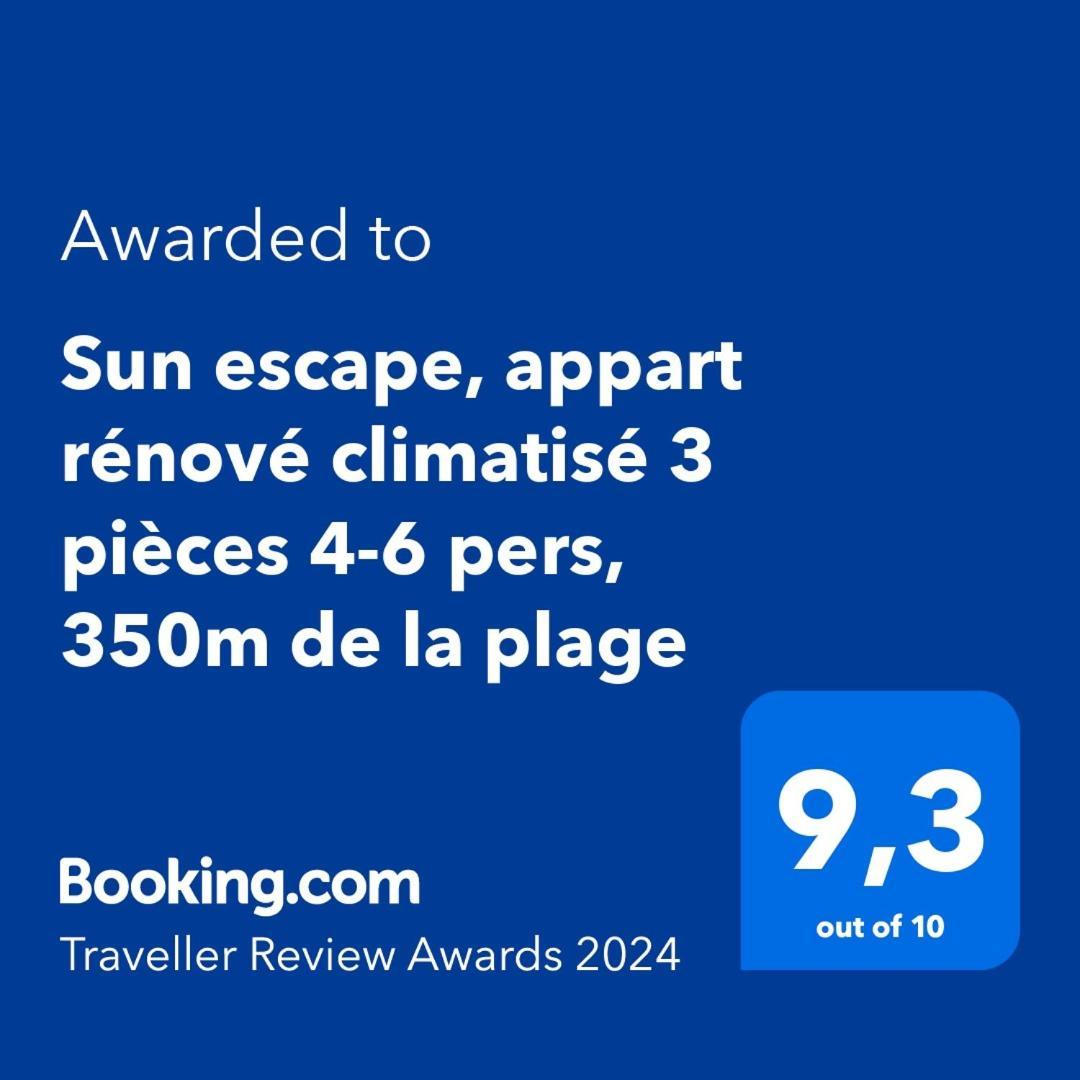 Sun Escape, Appart Renove Climatise 3 Pieces 4-6 Pers, 350M De La Plage Marsylia Zewnętrze zdjęcie